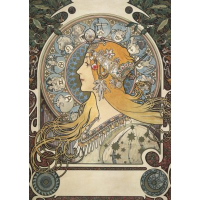 Pohled Alfons Mucha – Zodiac, krátký – Zbozi.Blesk.cz