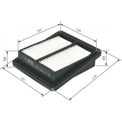 Vzduchový filtr BOSCH F 026 400 054 – Hledejceny.cz