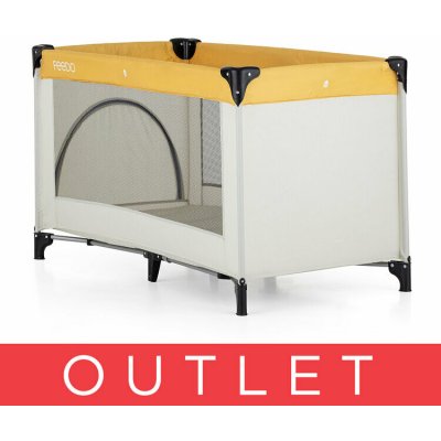 Feedo Cestovní postýlka Mustard Beige – Sleviste.cz