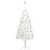 Vánoční stromek Meedo Umělý vánoční stromek s LED a sadou koulí bílý 240 cm
