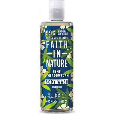 Faith in Nature přírodní sprchový gel konopí a mokřadka 400 ml