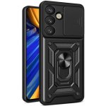 Pancéřové pouzdro Hybrid Armor Camshield se stojánkem a krytem fotoaparátu pro Realme GT 7 Pro 5G – černé – Zboží Živě