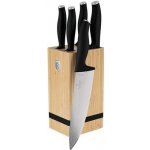 Berlingerhaus BH 2971 se stojanem Bamboo Matt black Collection 6 ks – Zboží Dáma