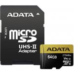 ADATA microSDXC 64 GB UHS-II U3 AUSDX64GUII3CL10-CA1 – Zbozi.Blesk.cz