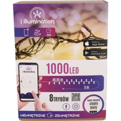 Pro-Tech shop Smart osvětlení 1000 LED, teplá bílá, síťová, venkovní 41202 – Hledejceny.cz