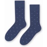 Steven 056 227 vzor pánské oblekové ponožky modrá
