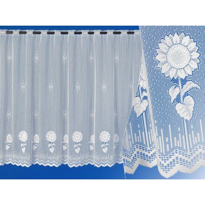 Vitrážková záclona - slunečnice - vzor 3826 – Zboží Mobilmania