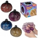 Míček antistresový mačkací v síťce sliz 10cm s glitry 4 barvy v krabičce 9x95x9cm – Zbozi.Blesk.cz