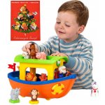 Kiddieland Noemova archa Activity se zvukem hudbou a zvířátky pro děti 31880 barevná – Hledejceny.cz