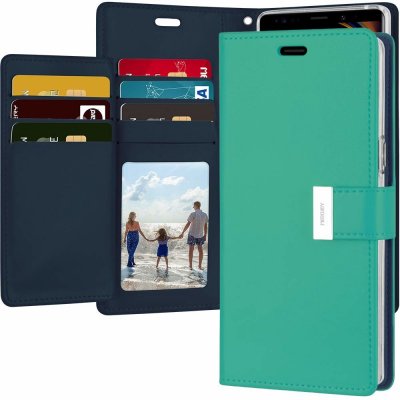 Pouzdro MERCURY Rich Diary Wallet Samsung Galaxy S10 Plus Tyrkysové