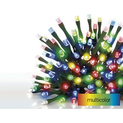 EMOS LED vánoční řetěz 24 m venkovní i vnitřní multicolor časovač 1550044004 – Zboží Dáma