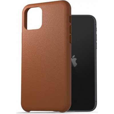 AlzaGuard Genuine Leather Case iPhone 11 sedlově hnědé