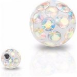 Šperky4U náhradní kulička s krystaly Swarovski závit ND01023-10-AB – Zboží Dáma