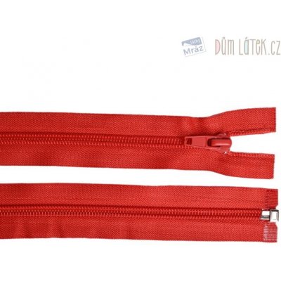 Zip spirálový 6mm dělitelný 70 cm červený – Zboží Mobilmania
