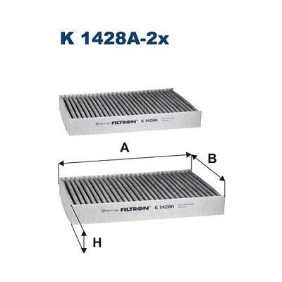 K 1428A-2x FILTRON Filtr, vzduch v interiéru – Sleviste.cz