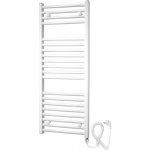 Mereo Otopný žebřík rovný 450 mm x 1330 mm bílý elektrický MT02E – Sleviste.cz