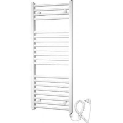 Mereo Otopný žebřík rovný 450 mm x 1330 mm bílý elektrický MT02E – Sleviste.cz