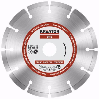 KREATOR KRT082103 Diamantový kotouč segmentový 150mm PREMIUM – Zboží Mobilmania