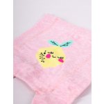 Dětské bavlněné punčocháče 3ABS citronek růžová – Sleviste.cz