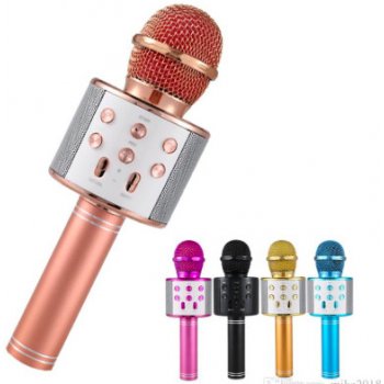 Karaoke mikrofon světle růžová