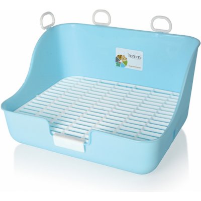 Tommi WC pro hlodavce s roštem obdélníkové Modré 28 x 21 x 16 cm – Zbozi.Blesk.cz