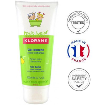Klorane Junior sprchový gel 2v1 hruška 200 ml – Zboží Dáma