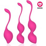 VšeNaSex.cz Silikonové venušiny kuličky Akili Balls Kit růžové – Zboží Dáma