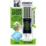 Debbex Lepidlo dvousložkové transparentní Clear Epoxy 24 ml – Hledejceny.cz