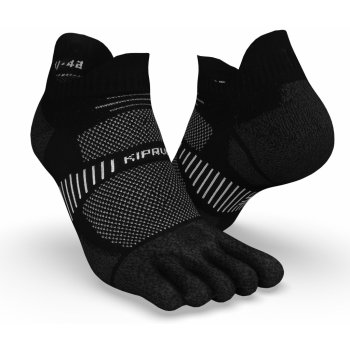 Kiprun Nízké běžecké prstové ponožky tenké RUN900 černé