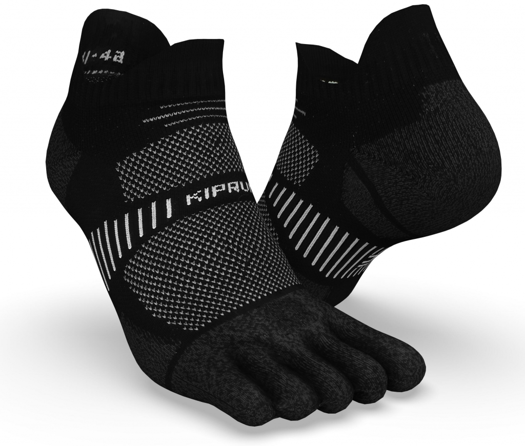 Kiprun Nízké běžecké prstové ponožky tenké RUN900 černé