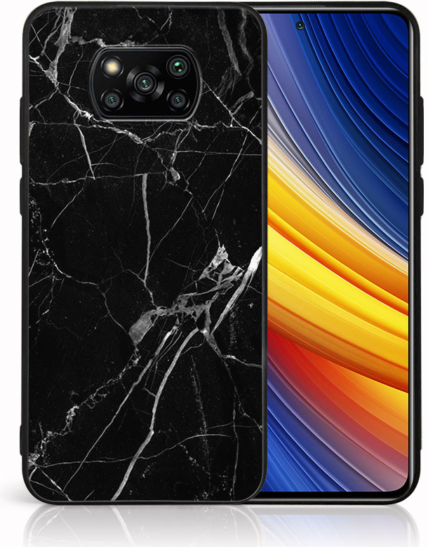 Pouzdro PROTEMIO 48636 MY ART Ochranný kryt Xiaomi Poco X3 NFC / X3 Pro -BLACK MARBLE (142)