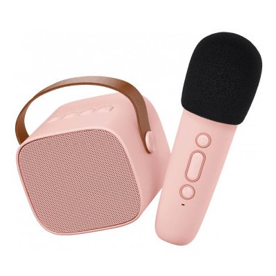 Lalarma Bluetooth Karaoke set Mikrofon a Reproduktor Rose – Zboží Mobilmania