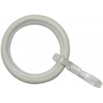 Gardinia Záclonové kroužky Elba s kluznou vložkou Ivory 12 cm x 3 cm – Hledejceny.cz