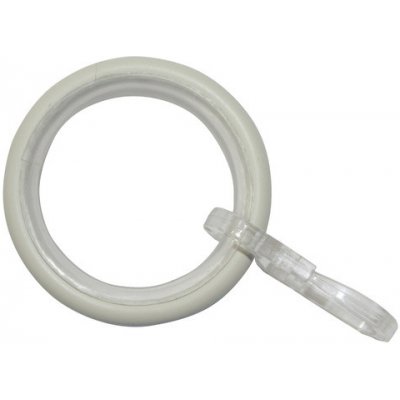 Gardinia Záclonové kroužky Elba s kluznou vložkou Ivory 12 cm x 3 cm – Hledejceny.cz