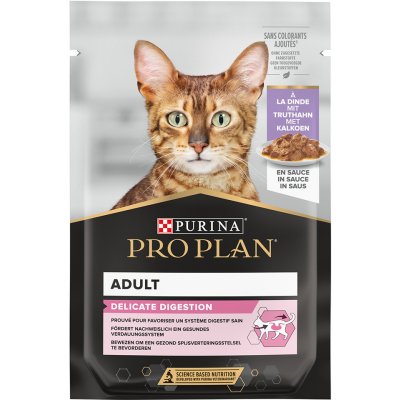 Pro Plan Cat Adult Delicate Digestion krůtí 6 x 85 g – Zboží Mobilmania