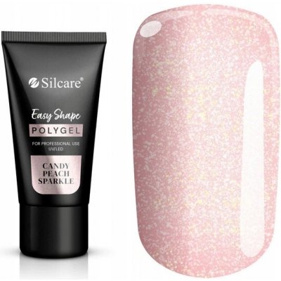 Silcare Acrylgel Polygel UV LED Easy Shape Candy Peach Sparkle 30 g – Hledejceny.cz