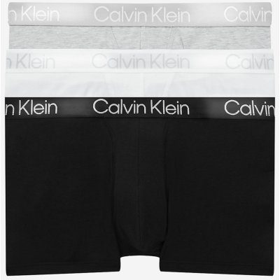Calvin Klein boxerky černé bílé šedé 3 ks