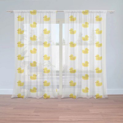 Záclony Žluté kačenky: 2 ks - 150x250 cm - Sablio – Hledejceny.cz