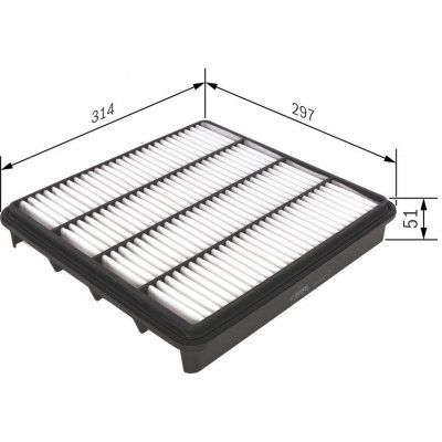 Vzduchový filtr BOSCH F 026 400 296 – Hledejceny.cz