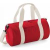 Sportovní taška BagBase Mini BG140S válcovitá s váčkovou kapsou na zip 12 l červená bílá
