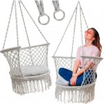 KIK KX3288 Čapí hnízdo s opěradlem šedá – Zboží Dáma