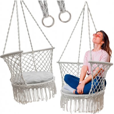 KIK KX3288 Čapí hnízdo s opěradlem šedá – Zboží Dáma