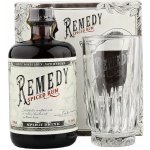 Remedy Spiced Rum 41,5% 0,7 l (dárkové balení 1 sklenice) – Zbozi.Blesk.cz