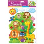 Room Decor 10222 Dětská samolepicí 3D dekorace na stěnu strom se zvířátky ( 48 x 28 cm ) – Hledejceny.cz