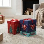 Home Styling Collection Dvě dárkové krabičky s motivem Mikuláše 26 a 23 cm – Hledejceny.cz