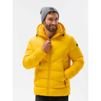 Ombre Clothing pánská zimní bunda Volkmar C519 žlutá – Zboží Mobilmania