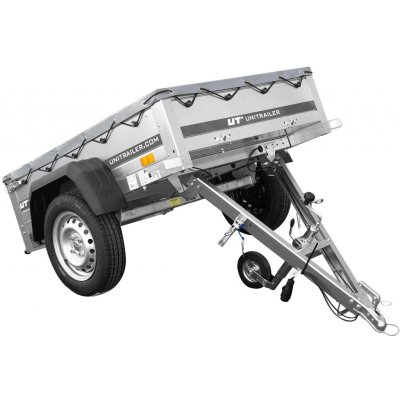 UNITRAILER GARDEN 150 KIPP s rámem H-0 a šedou plachtou – Sleviste.cz