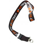 Šňůrka na krk Extrifit Key ring orange/black – Zboží Dáma