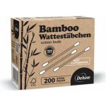 DELUXE Bambusové vatové tyčinky do uší EcoBamboo 200 ks – Zboží Dáma