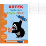 Akim Sešit aktivit Procvičuj si písmena a číslice Krtek + stíratelný popisovač v sáčku 16,5x24x2cm 10708353-XG – Hledejceny.cz